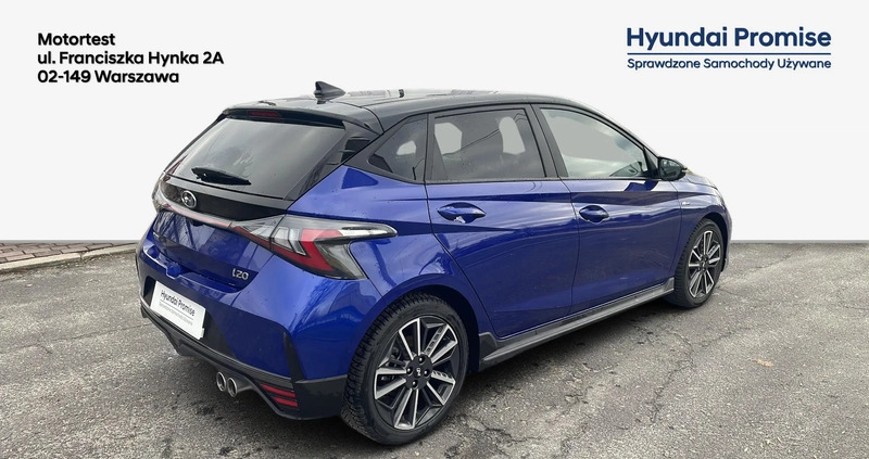 Hyundai i20 cena 78900 przebieg: 5900, rok produkcji 2023 z Szlichtyngowa małe 137